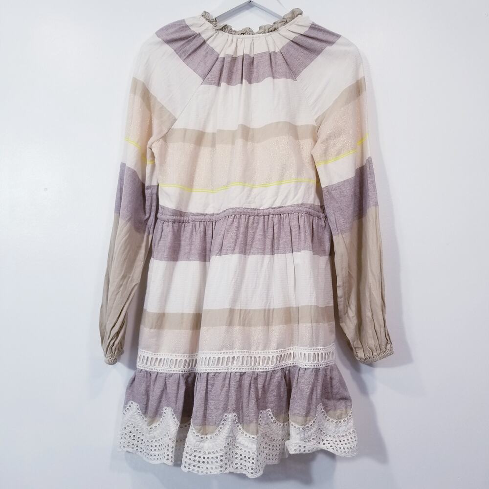Anthropologie Hemant & Nandita Shimmer Embroidery Bohemian Dress - Picture 3 of 14